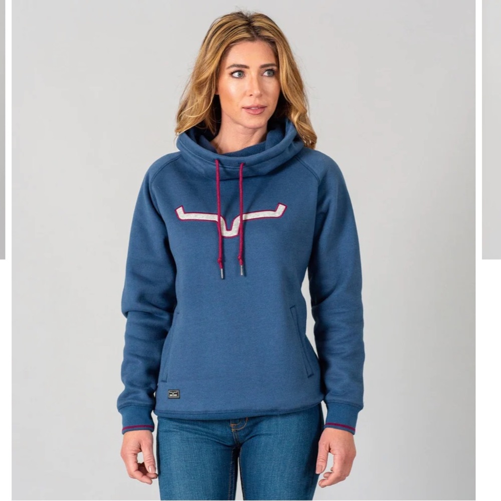 Kimes Ranch Blue Hoody Size Medium
